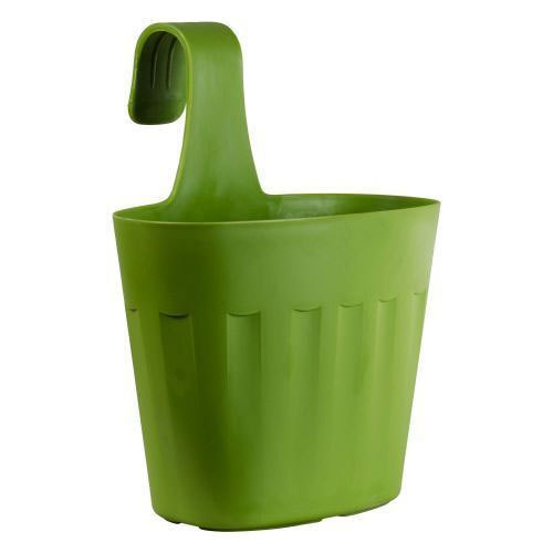 Plastic Hanging Flower Pot, Color : Green