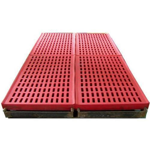 Torquo Polyurethane Rubber Screen Mat, Color : Multicolor, Red