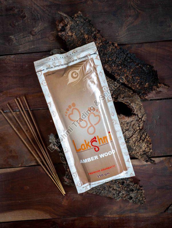 150gm Amber Wood Incense Sticks, For Temples, Religious, Pooja, Packaging Type : Plastic Packet