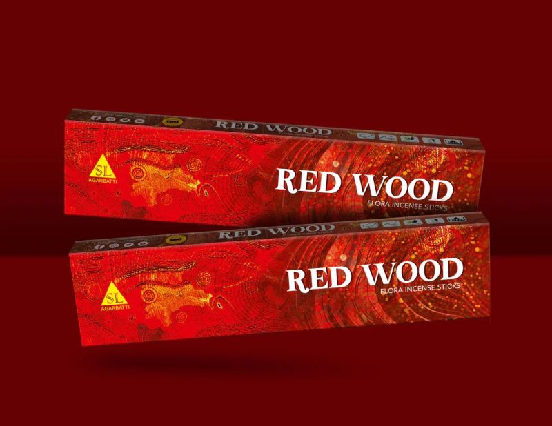 Red Wood Flora Incense Sticks, For Temples, Office, Home, Aromatic, Pooja, Packaging Type : Packet