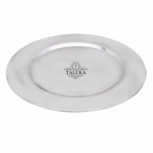 Round Shape Stainless Steel Charger Plate, Size : 13, Feature : Stocked