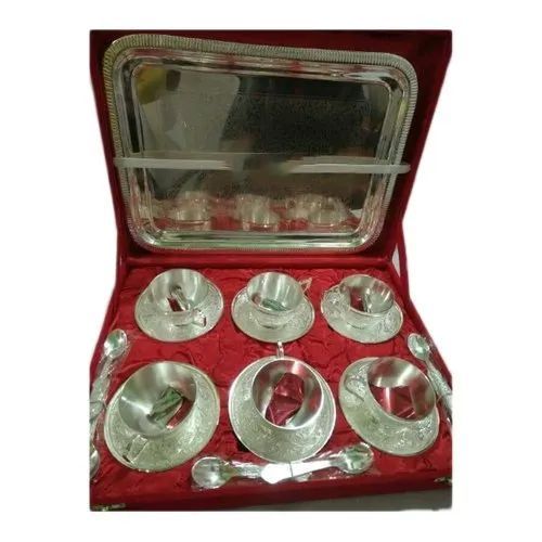 Silver Tea Cup Gift Set