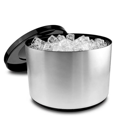 Plastic Ice Bucket, Color : Silver