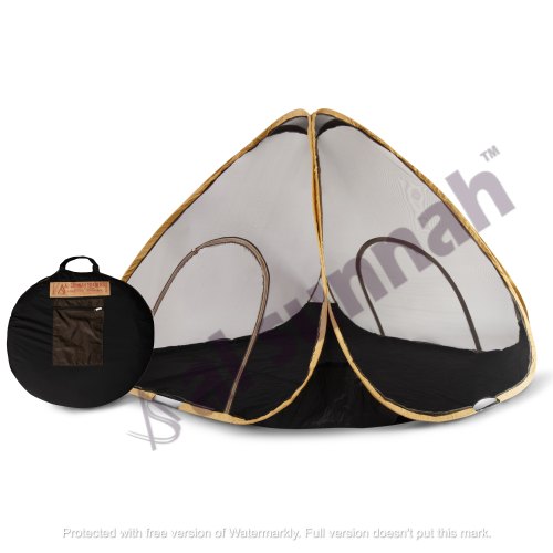 Outdoor Mosquito Net, Size : 210 CM X 200 CM X 160 CM, Color : Black