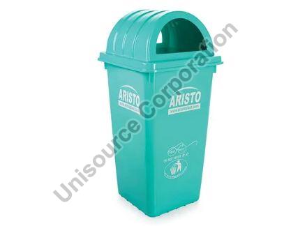 80L Aristo Plastic Dustbin, Color : Green