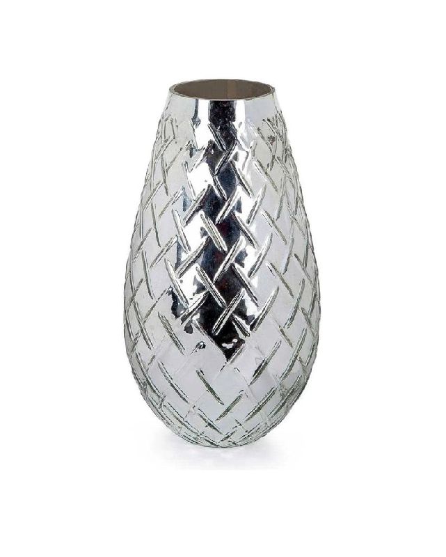 Silver Aluminium Flower Vase, Style : Modern, Pattern : Plain
