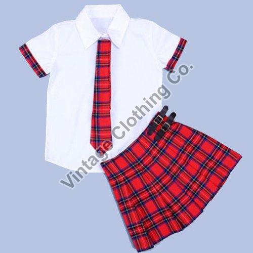 Cotton Girls School Uniform, Pattern