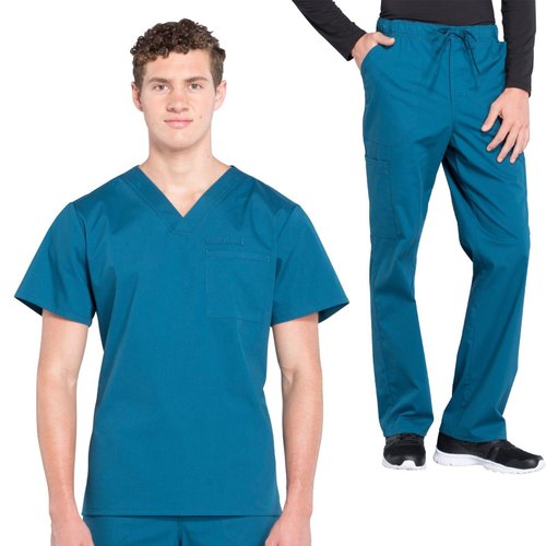 Stitched Half Sleeves Hospital Staff Uniform, For Comfortable, Technics : Lap Died
