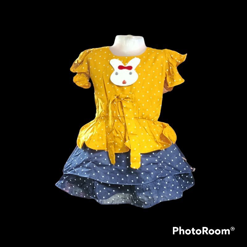 Half Sleeves Cotton Girls Readymade Garments