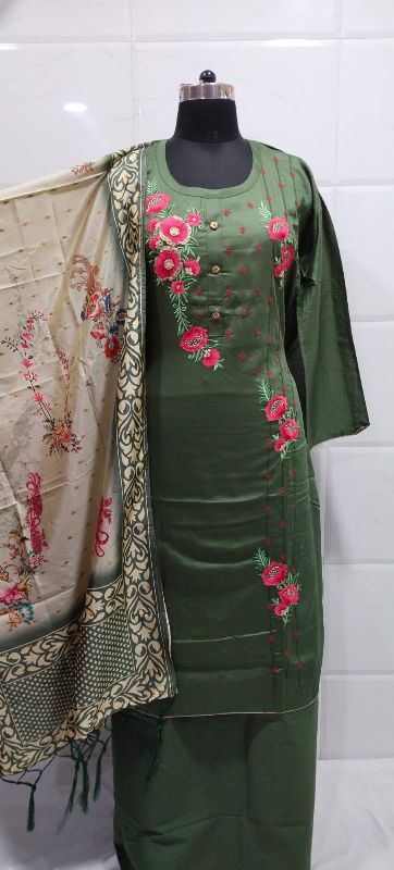 Unstitched Cotton Ladies Designer Suits