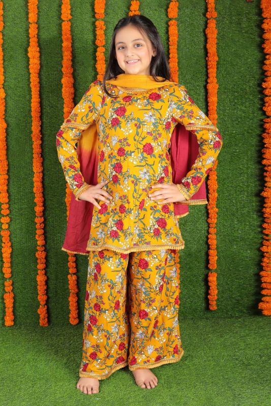 Full Sleeves Rayon Printed Kids