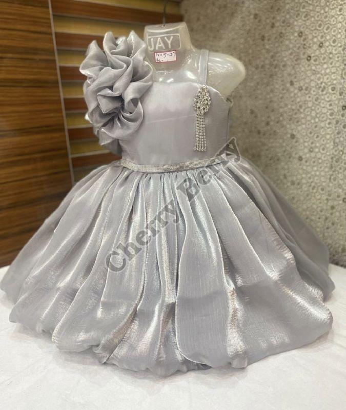 Tissue Fancy Fabric Kids Girls Party Wear