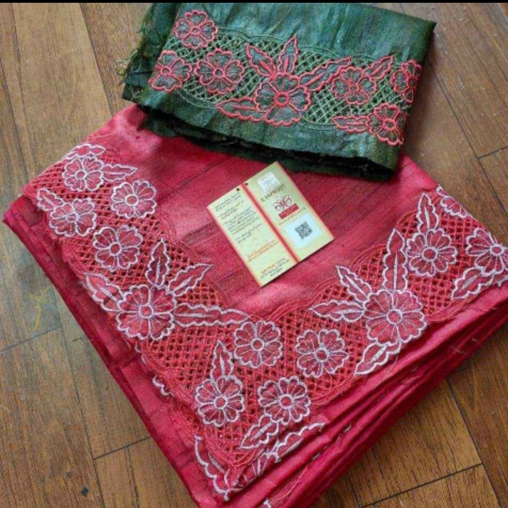 Unstitched Designer Silk Sarees