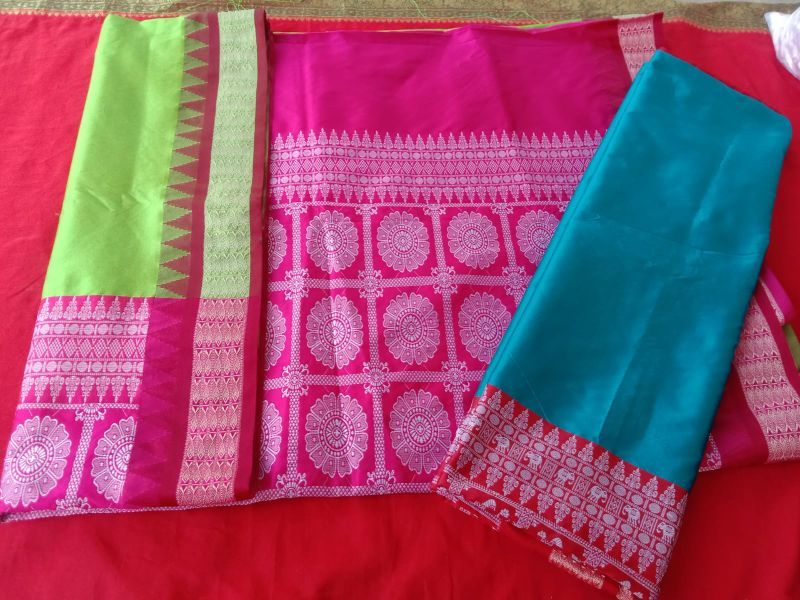 Hand Painted Organza Silk Saree