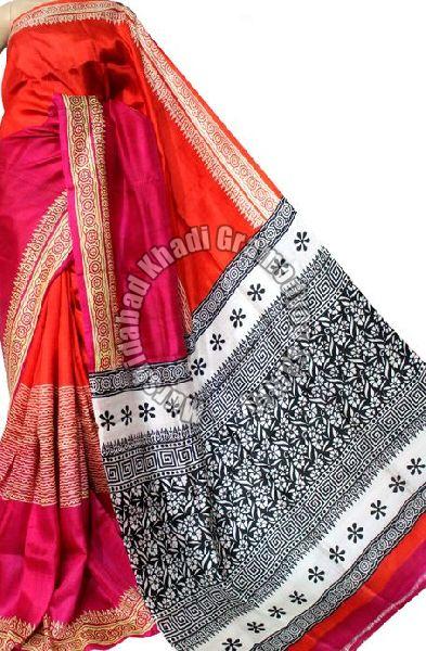 Printed Silk Sarees, Technics