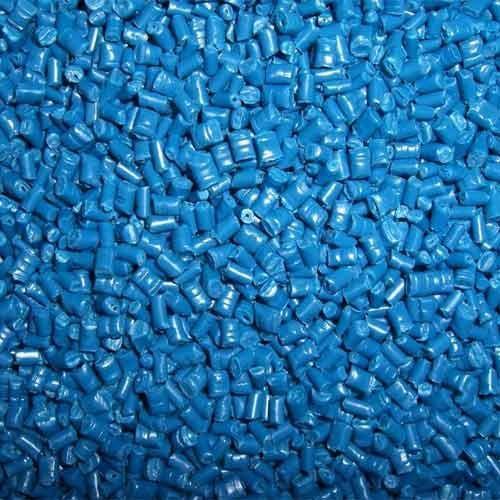 Light Blue Reprocessed Plastic Granules